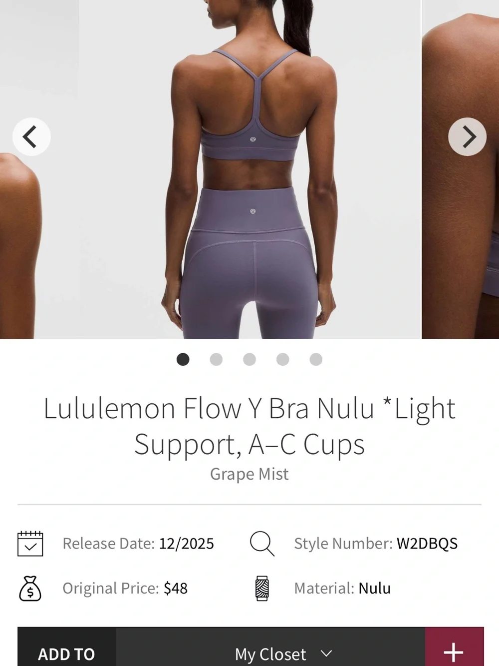 lululemon athletica what bra